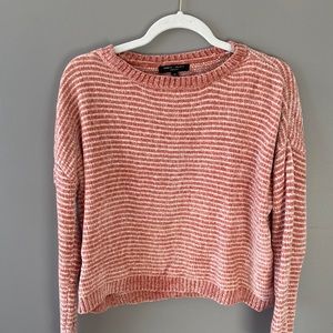 Salmon striped sweater (Sz. M)